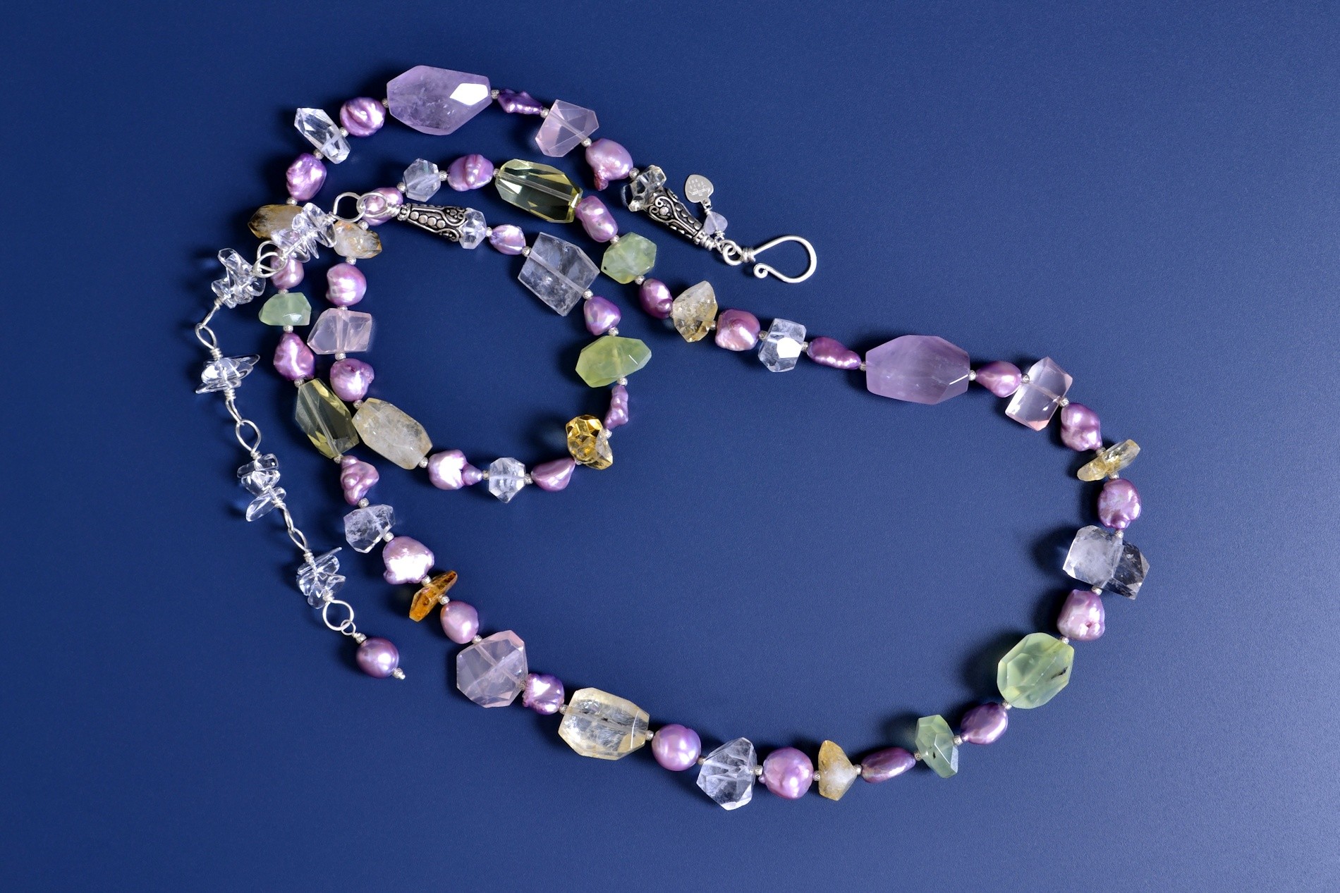 Gemstone Mix Necklace and Earrings